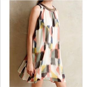 Anthropologie HD in Paris watercolor dress size 10